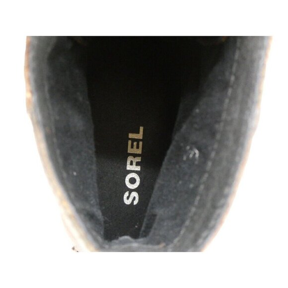 Sorel Cate Ankle Boots Women's 7 Brown Leather Lace Up Lug Block Heel Booties - Picture 11 of 11